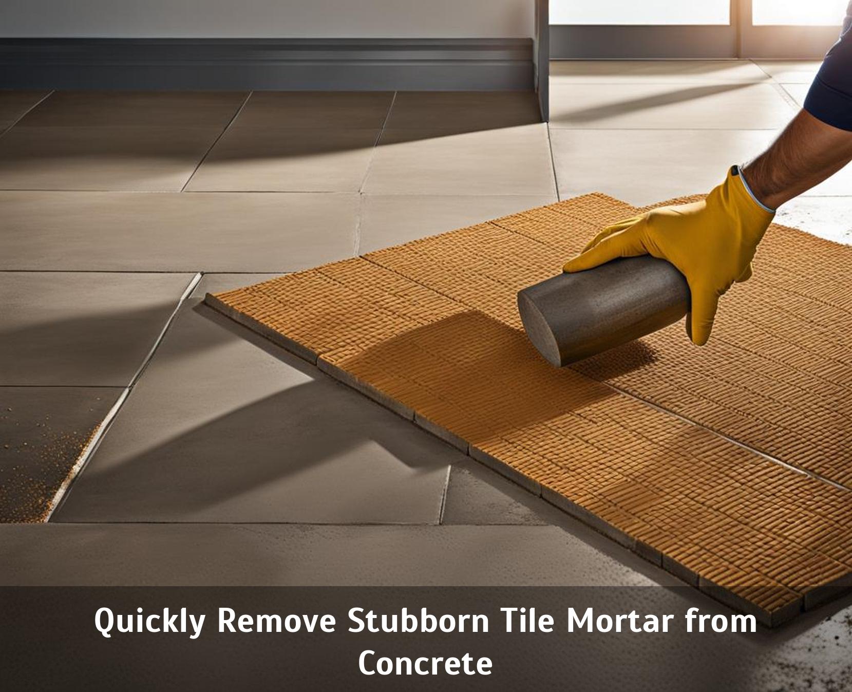Quickly Remove Stubborn Tile Mortar from Concrete Corley Designs