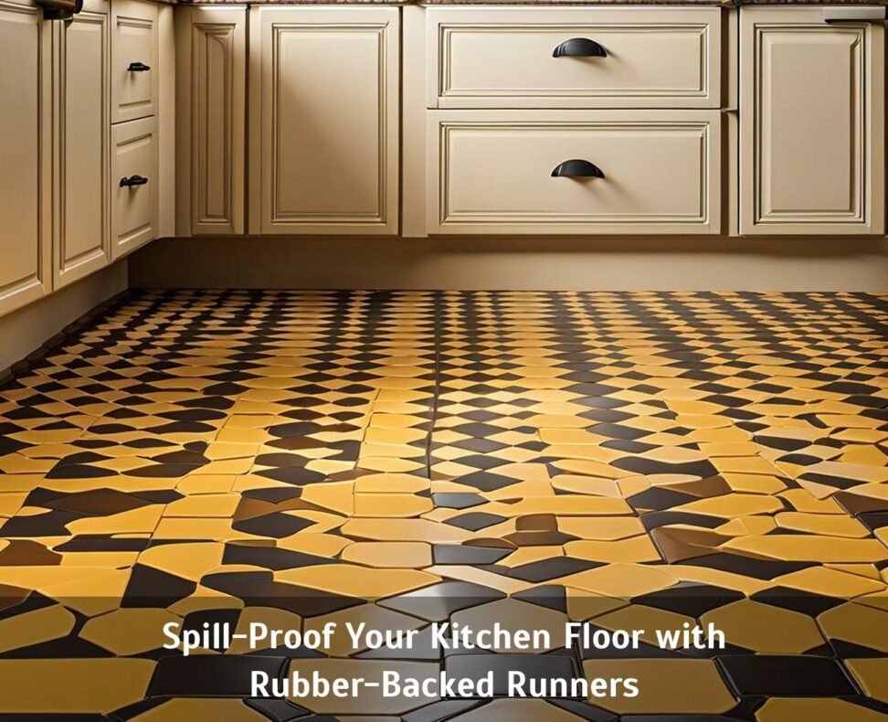 kitchen rug runners with rubber backing