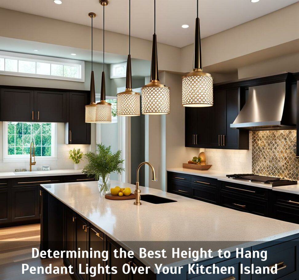pendant light height over kitchen island