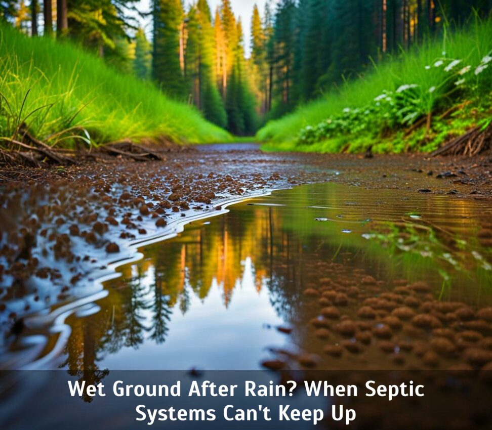 septic water coming out of ground