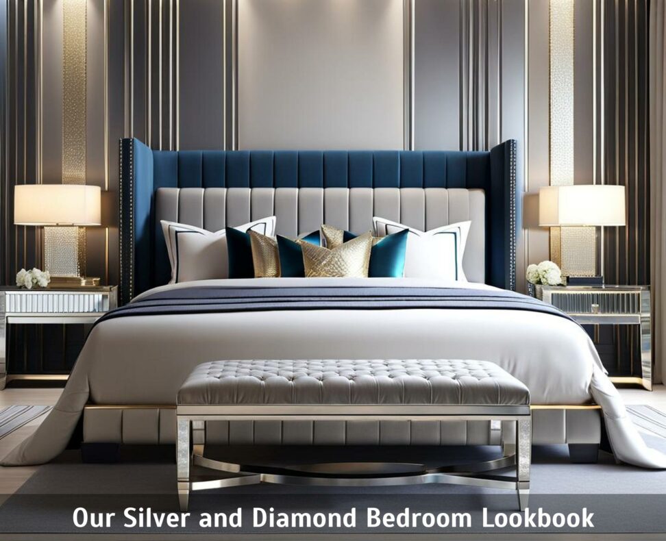 silver diamond bedroom set