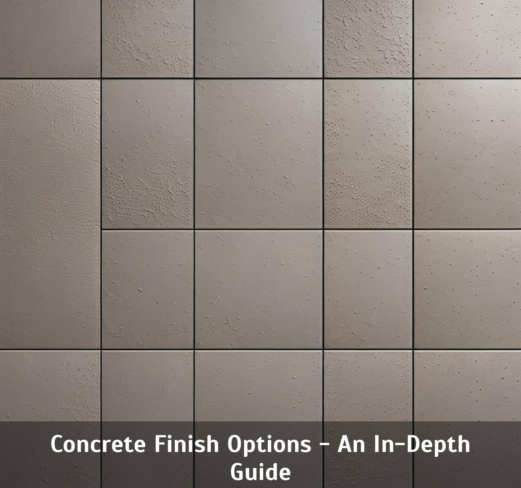 Concrete Finish Options An InDepth Guide Corley Designs