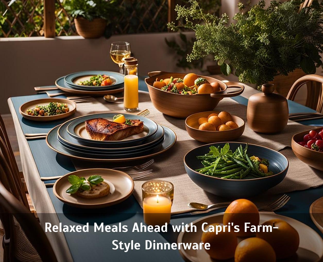 Relaxed Meals Ahead with Capri's FarmStyle Dinnerware Corley Designs