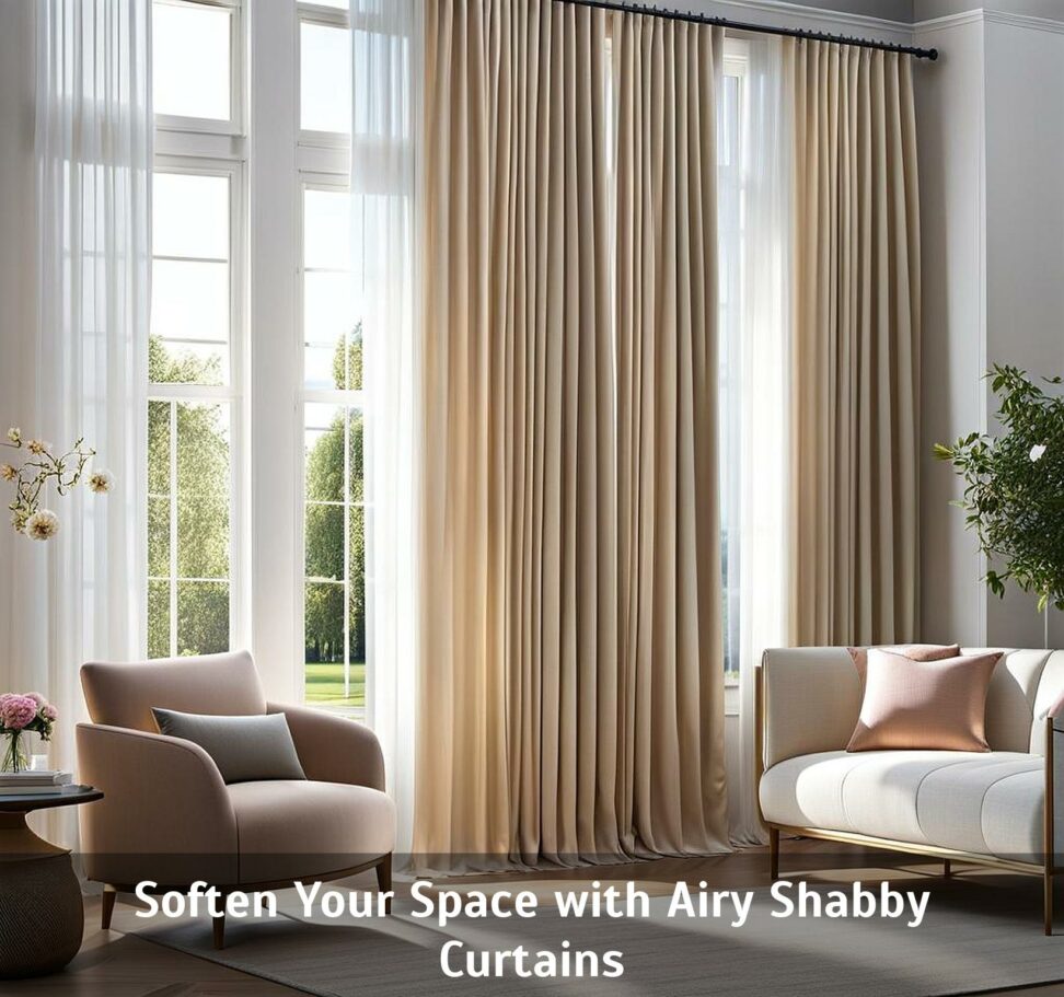 shabby chic living room curtains