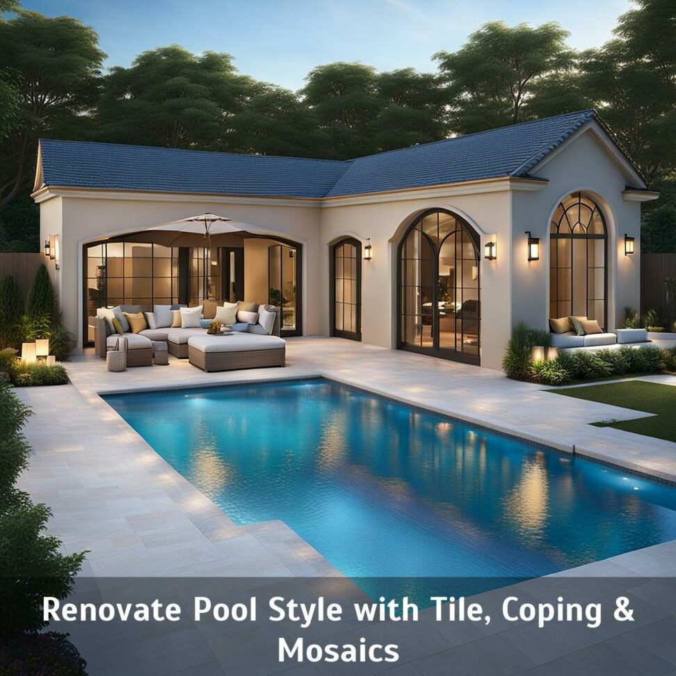 classic pool tile and stone