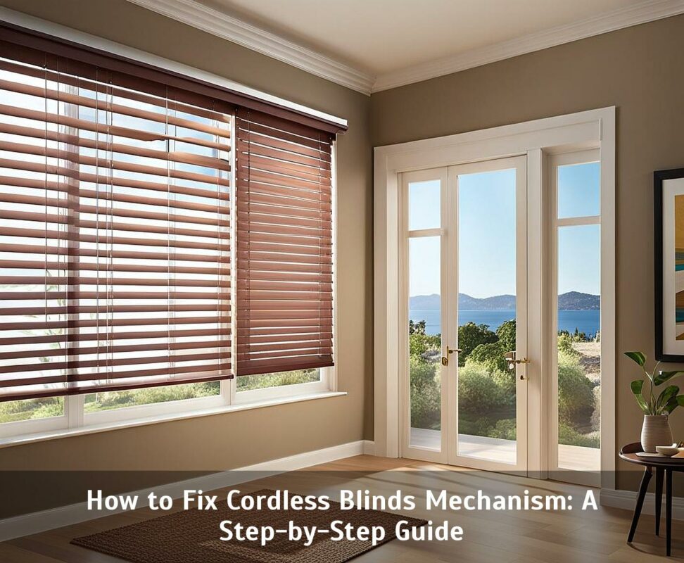 how to fix cordless blinds mechanism