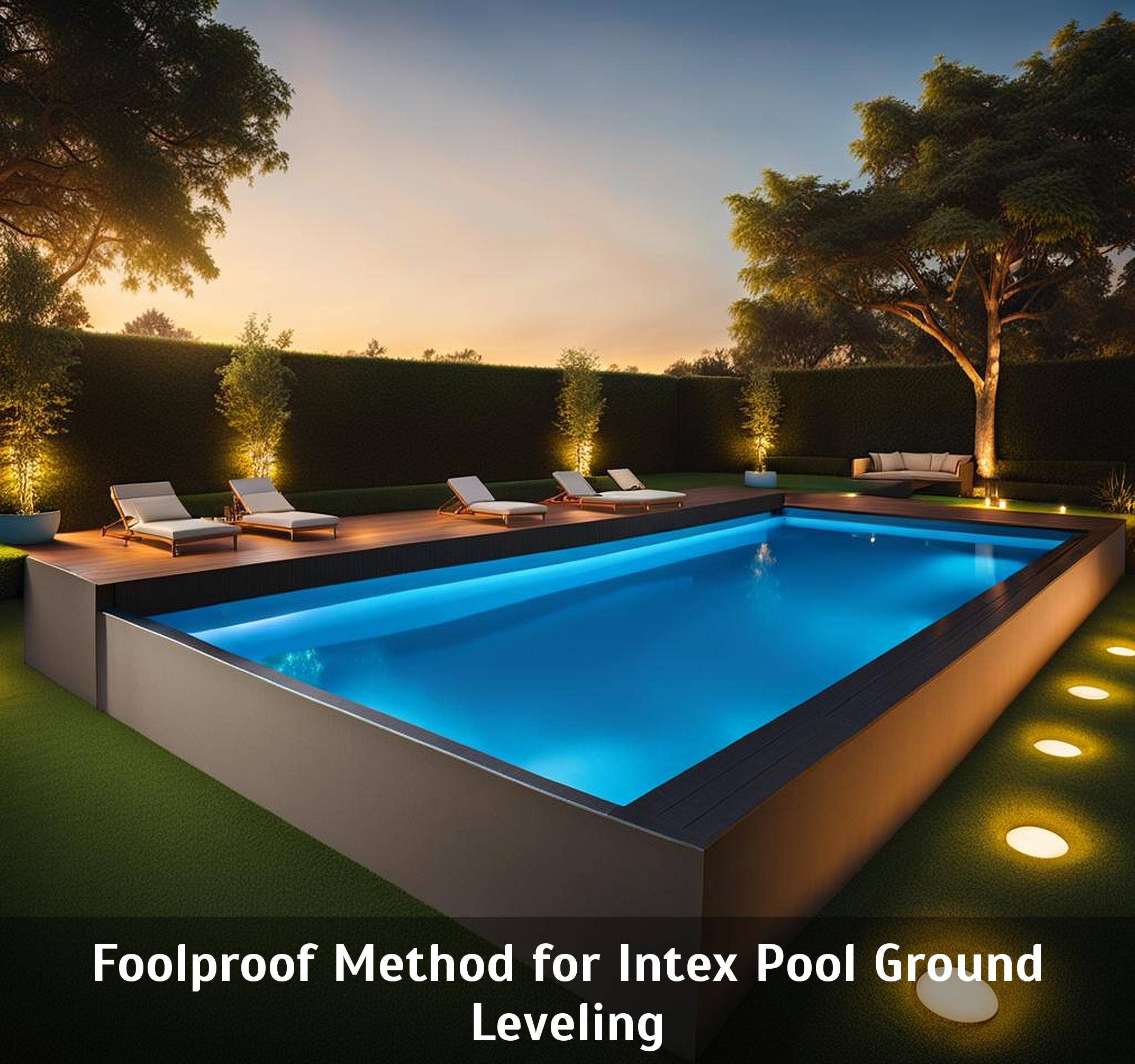 Foolproof Method for Intex Pool Ground Leveling Corley Designs