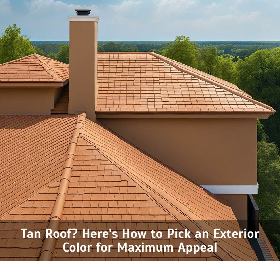 tan roof house colors