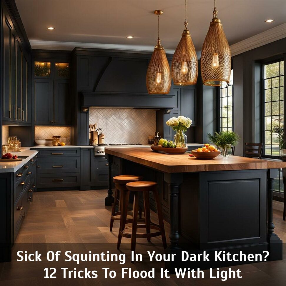 how to brighten up a dark kitchen