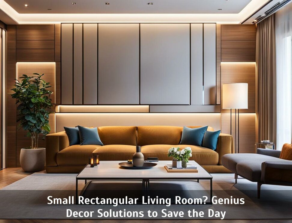 small rectangle living room layout
