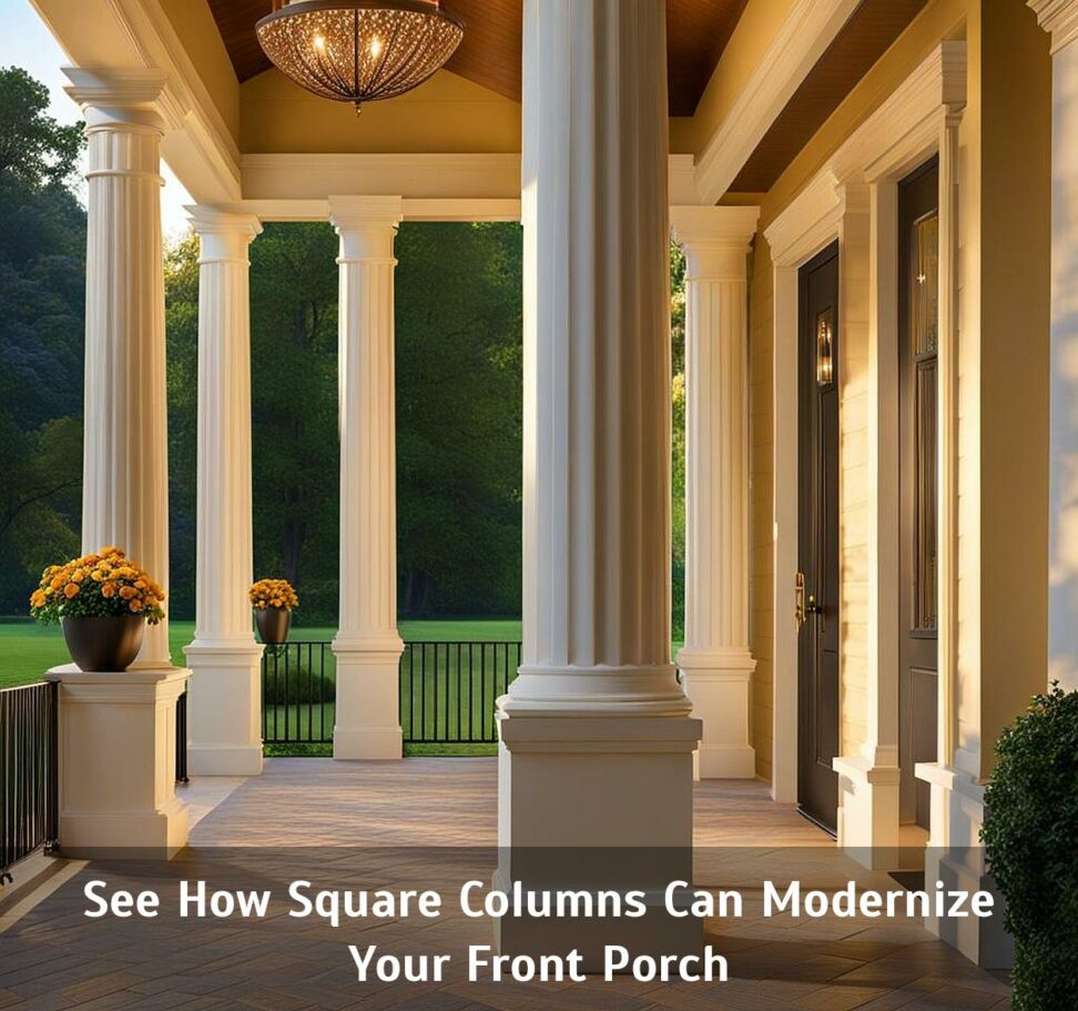 square columns for front porch