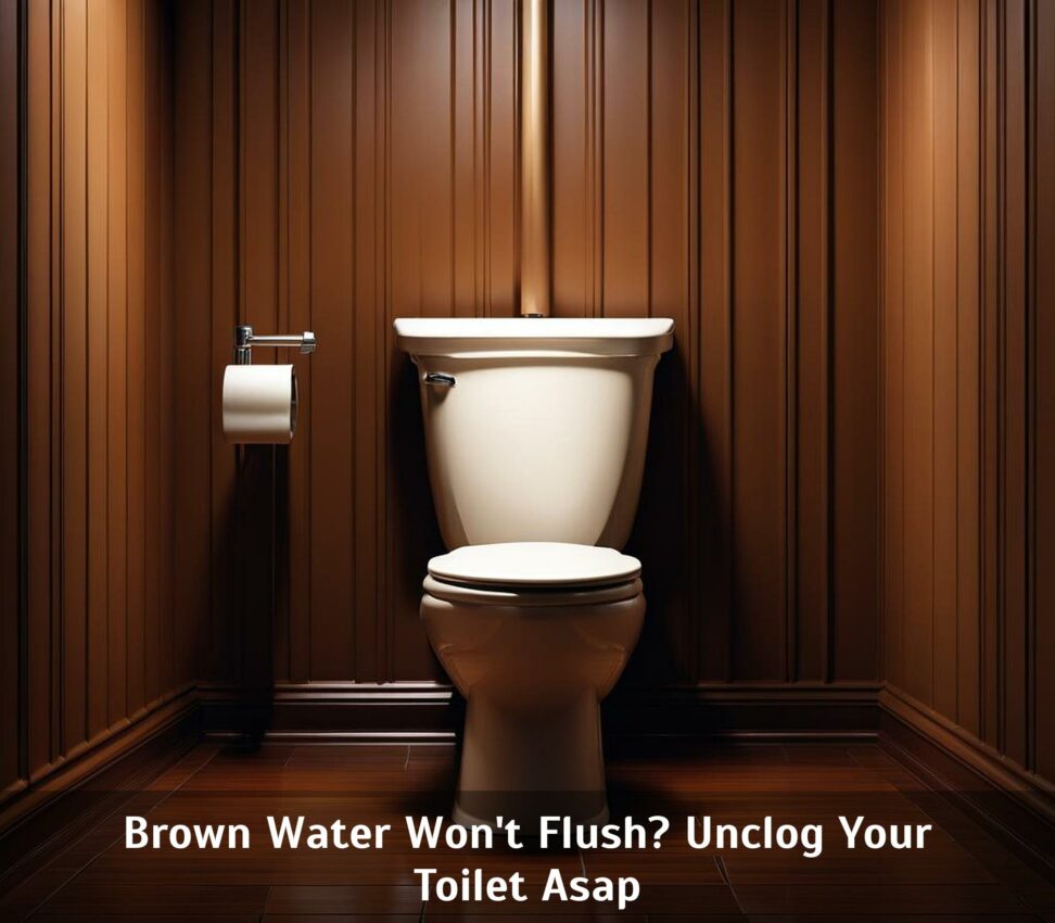 sudden brown water in toilet